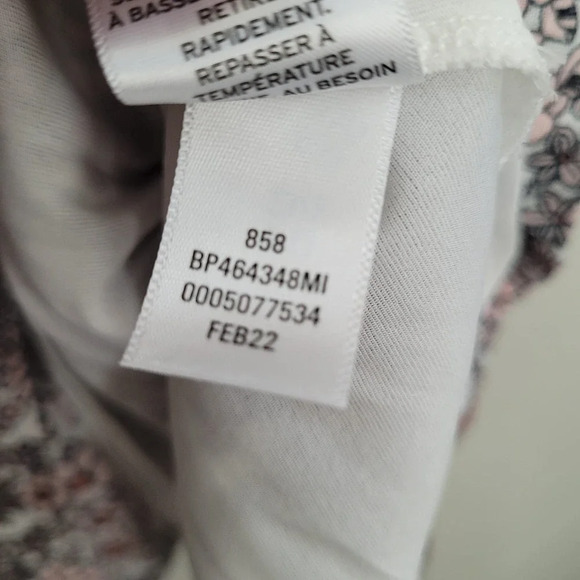 BP. Women's Mini Dress XS Floral Boho Babydoll Cotton Short Sleeve Square Neck - Picture 5 of 7